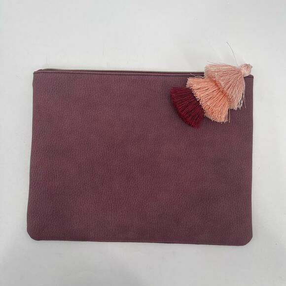 STELLA & DOT Love Clutch Tassel Zipper 8" x "10.5" Retired Discontinued Bag - Picture 3 of 11